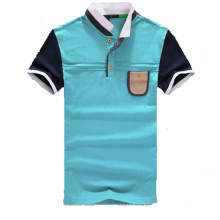 Moda Xxxl polo Design Combinação de cor Polo T Shirt (PS-059)